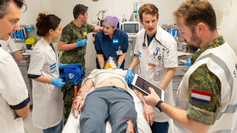 Raketinslag oefening calamiteitenhospitaal - UMC Utrecht
