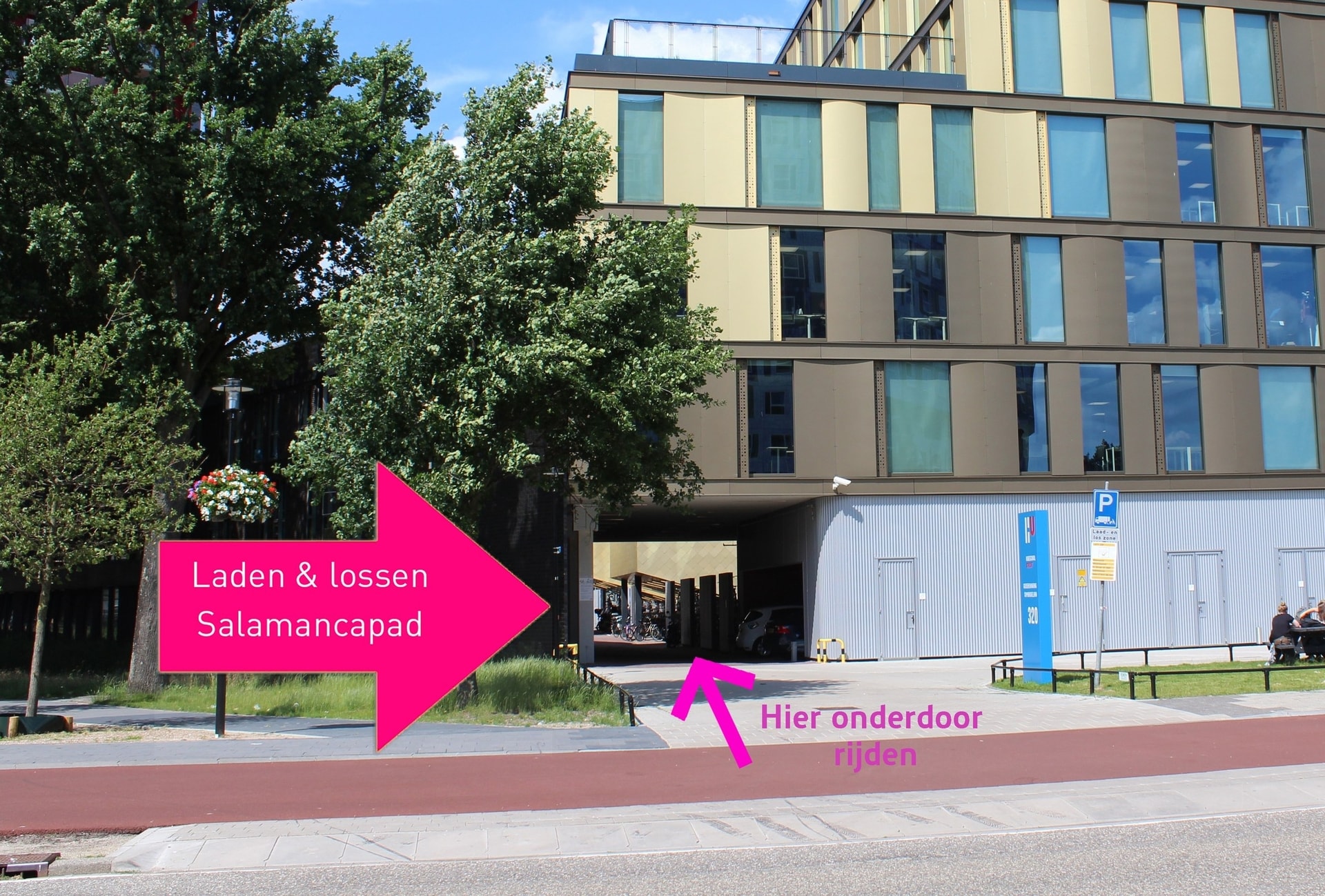 Laden en lossen Salamancapad