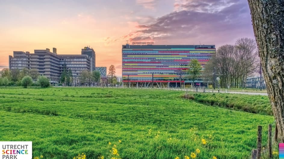 Utrecht Science Park bij zonsopkomst