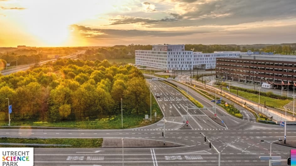 Utrecht Science Park bij zonsopkomst