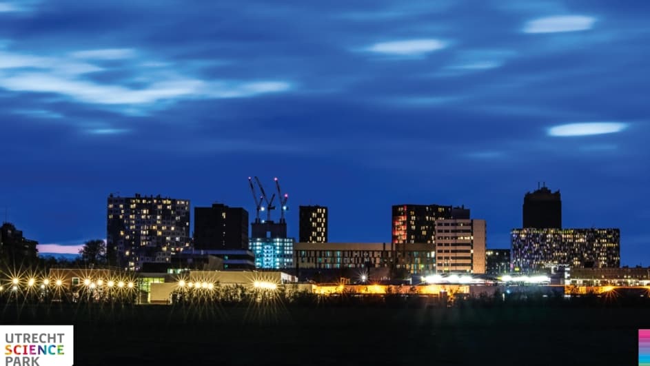 Utrecht Science Park bij zonsopkomst