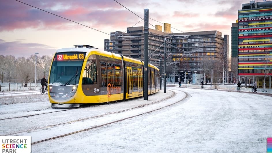 Utrecht science park Sneeuwfoto