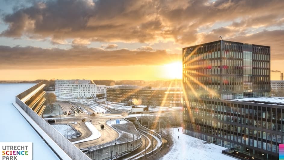 Utrecht science park Sneeuwfoto
