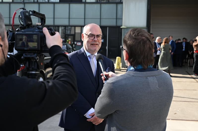 Bezoek President Estland - interview