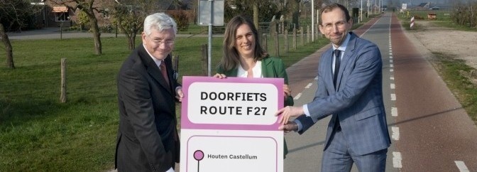 Vrij baan voor doorfietsroute Houten Castellum – Utrecht Science Park